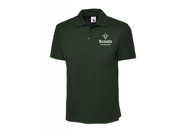 Scouts 1st Hassocks Polo Bottle Green Junior (UC)