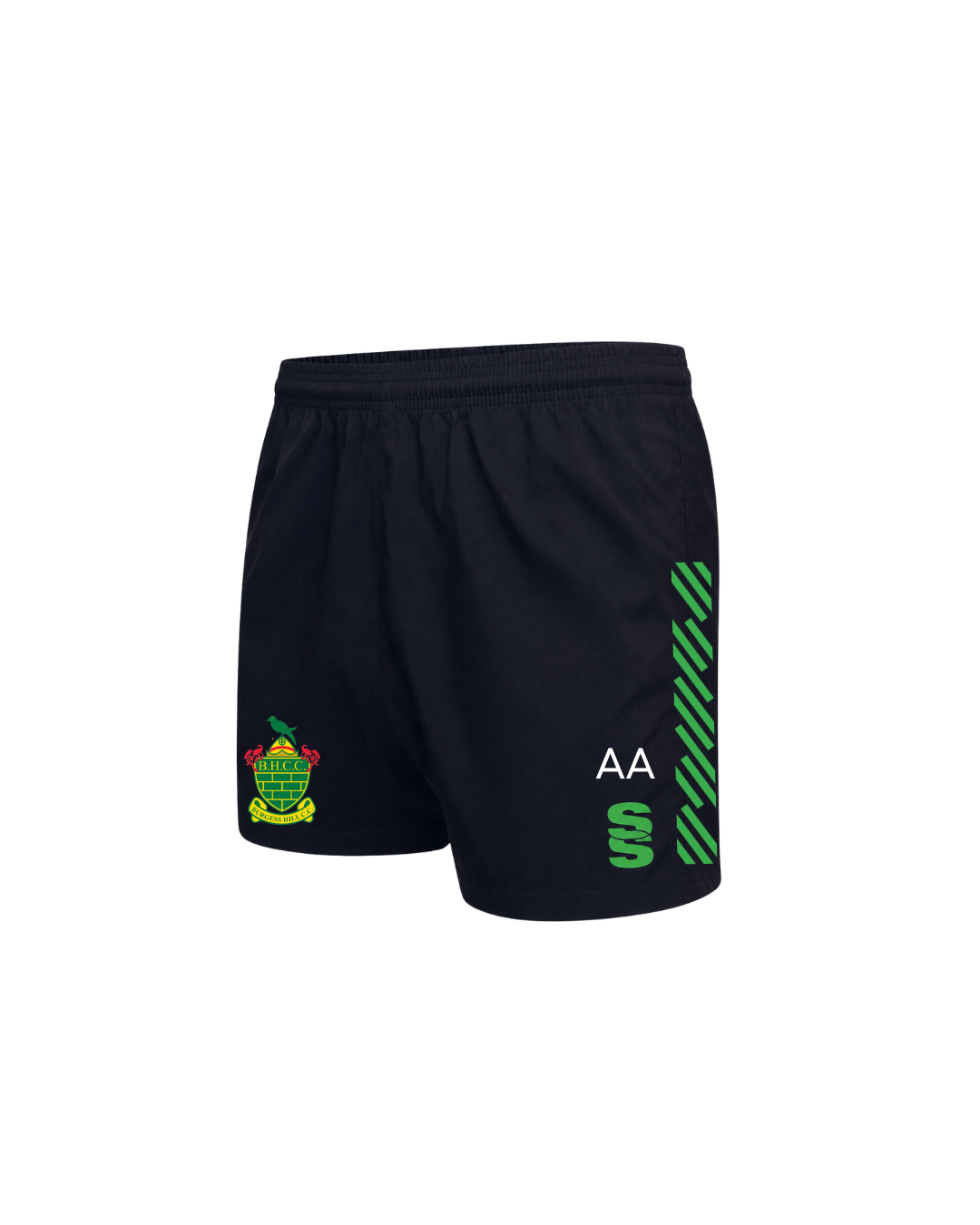 Burgess Hill Cricket Club Zipped Pocket Shorts Black Adults (Dual)