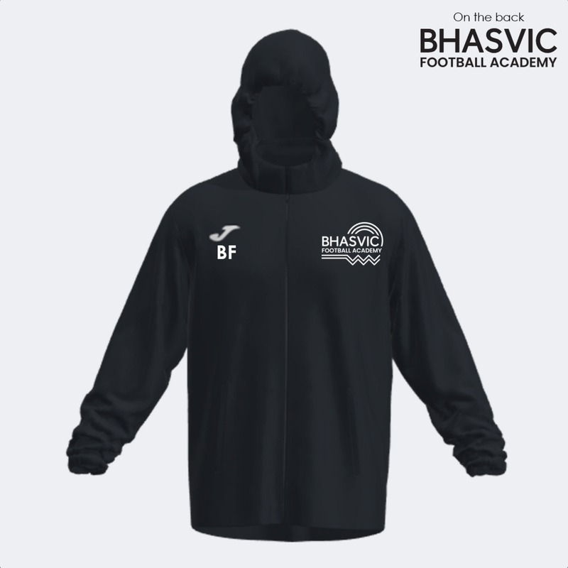 BHASVIC FOOTBALL Shower Jacket Black (Rain)