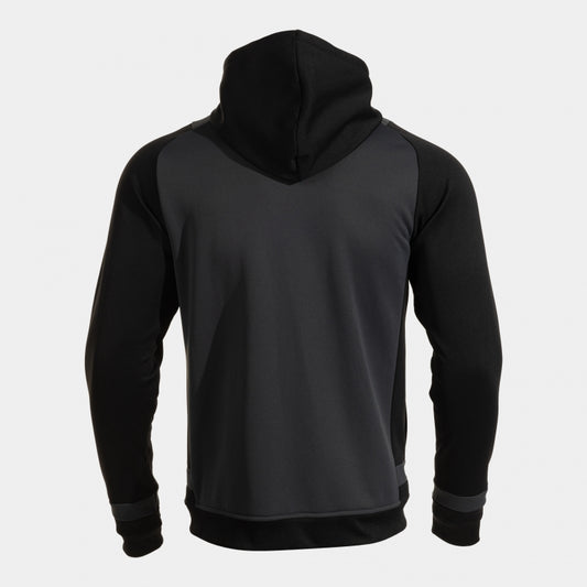 Joma Lider Hoodie Grey Black Adult