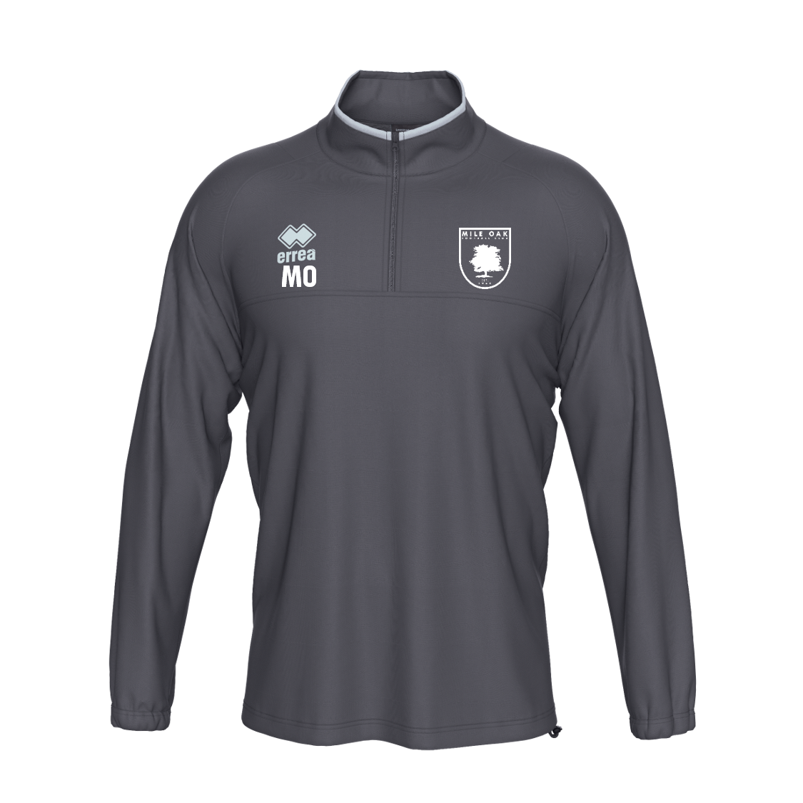 Mile Oak FC 1/4 Zip Adults Grey (Mansel)