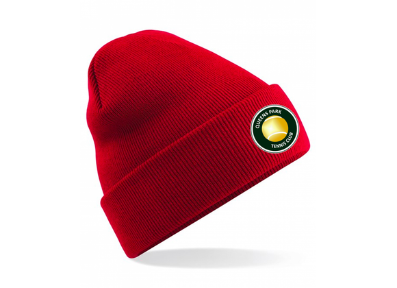 Queens Park Tennis Winter Hat Red