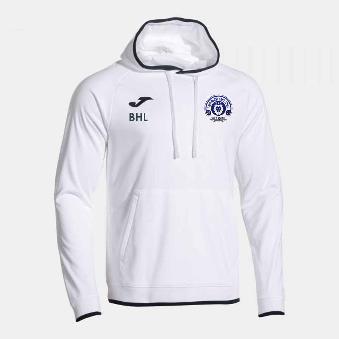 Barnhurst Lane Lions FC Coaches Hoody Adult White/Navy (Premium)