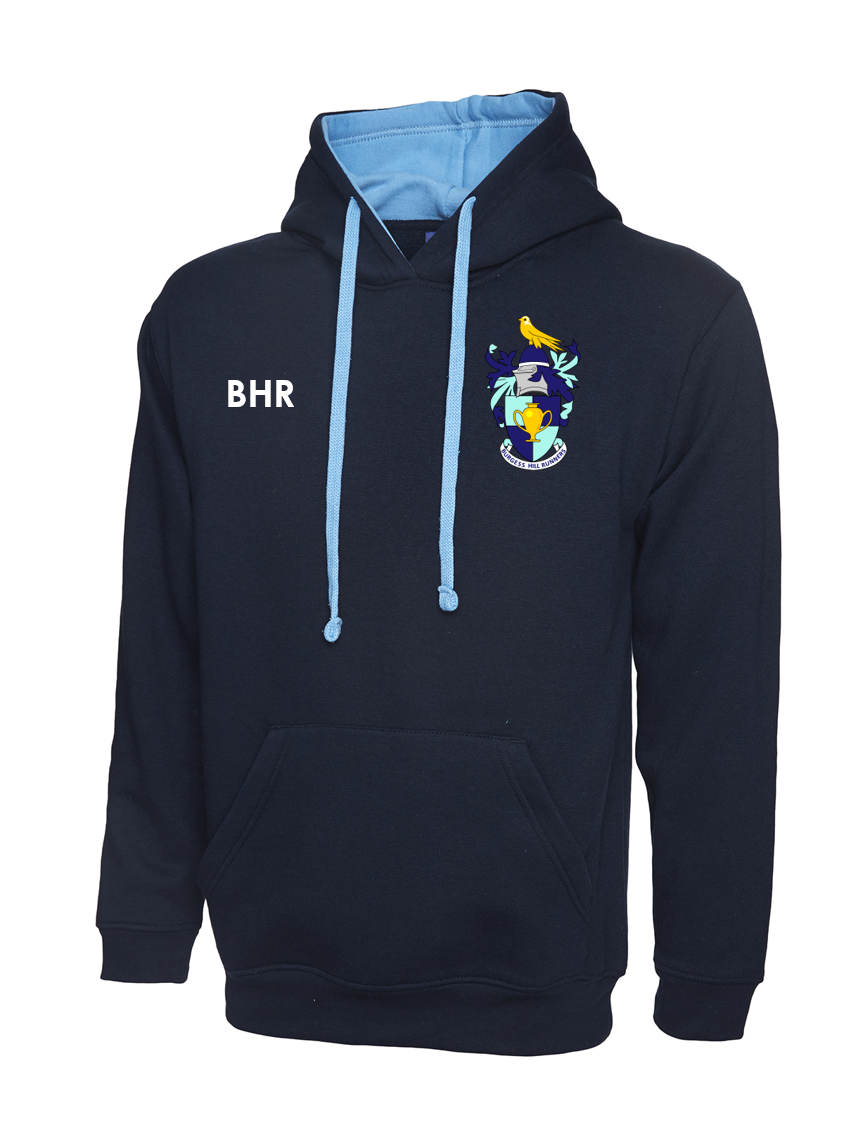 Burgess Hill Runners Hoody Navy Sky Adult (Varsity)