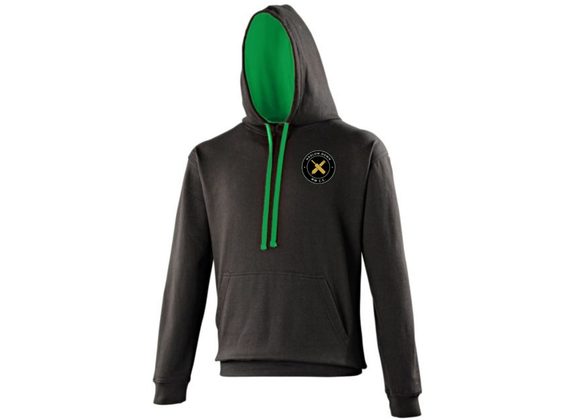 Hadlow Down Hoody Black/Green (Varsity)
