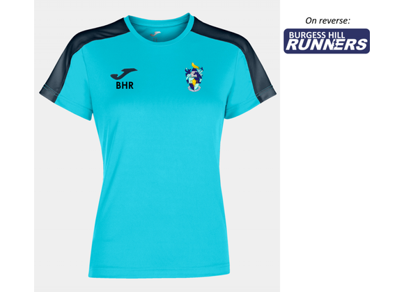 Burgess Hill Runners Leisure Tee Womens Turq/Navy (Academy III)