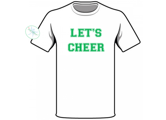 Lets Cheer Tee White Junior (UC)