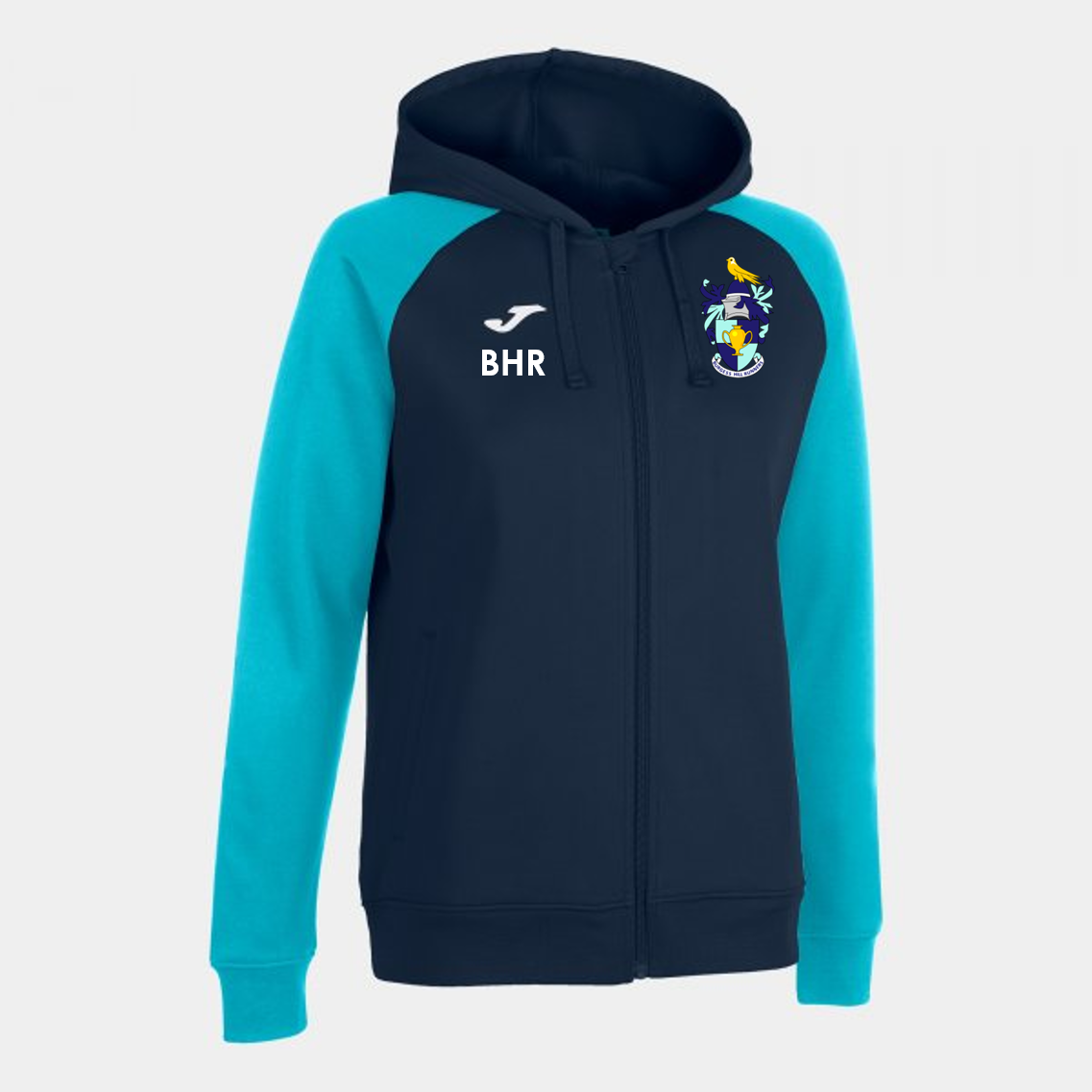 Burgess Hill Runners Jacket Navy Turquoise Womens (Academy IV)