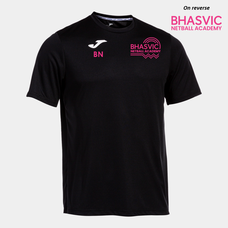 BHASVIC NETBALL Tee Unisex Fit Black (Combi)