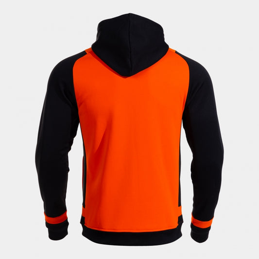 Joma Lider Hoodie Orange Black Adult