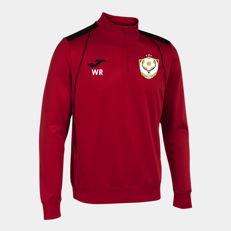 Whitehawk Rangers FC 1/4 Zip Red/Black (C7)