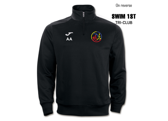 Swim 1st Triathlon 1/4 Zip Black Adults (Faraon)