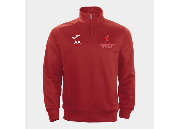 Hurstpierpoint Tennis Club 1/4 Zip Red Adult (Faraon)