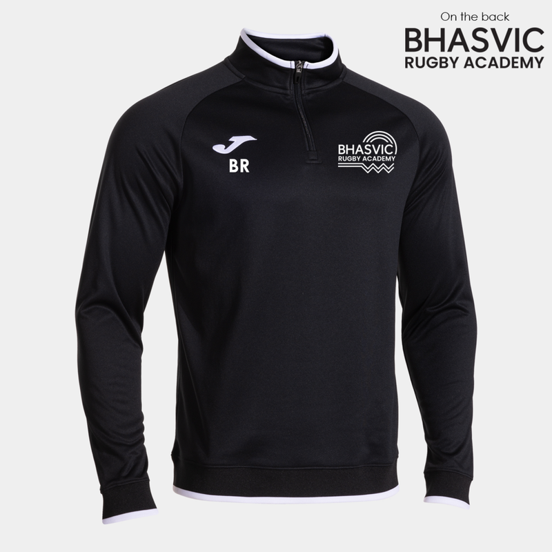 BHASVIC RUGBY Quarter Zip Black (Combi Prem)