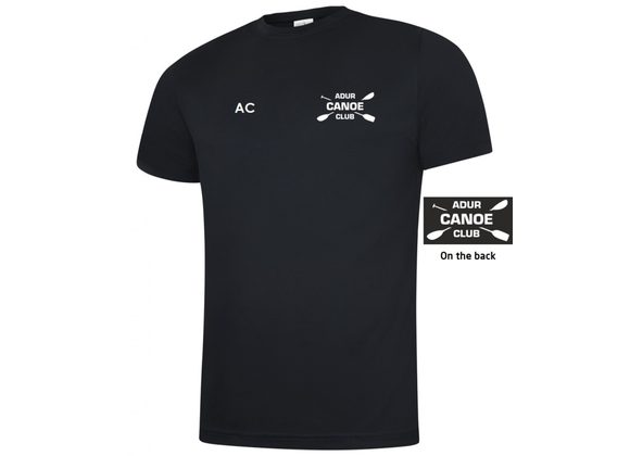 Adur Canoe Club Sports Tee Black (UC)