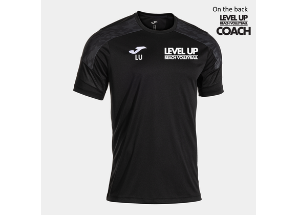Level Up Beach Volleyball Athletes Tee Black (C8)