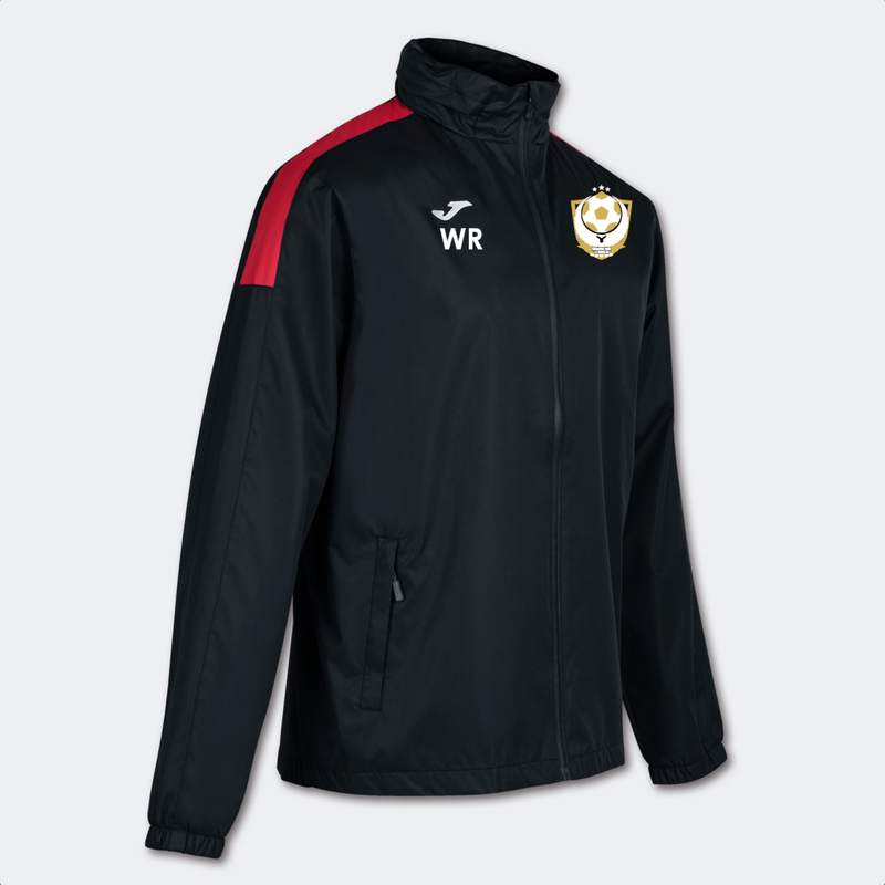 Whitehawk Rangers FC Rain Jacket Black/Red (Trivor)