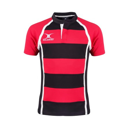 Gilbert Xact II Match Shirt Mens Red Black