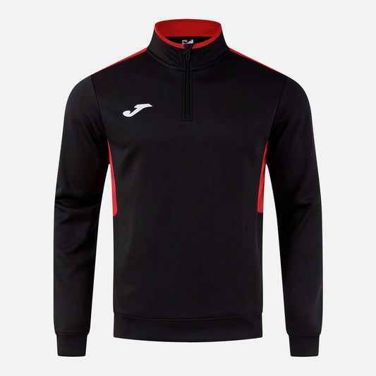 Joma Winner 4 1/4 Zip Black Red Adult