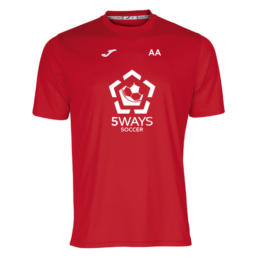 5 Ways Soccer Tee Red Junior (Combi)
