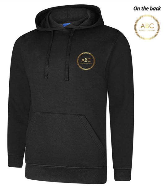 ABC Sports Coaching Hoody Black Adults (Uneek)