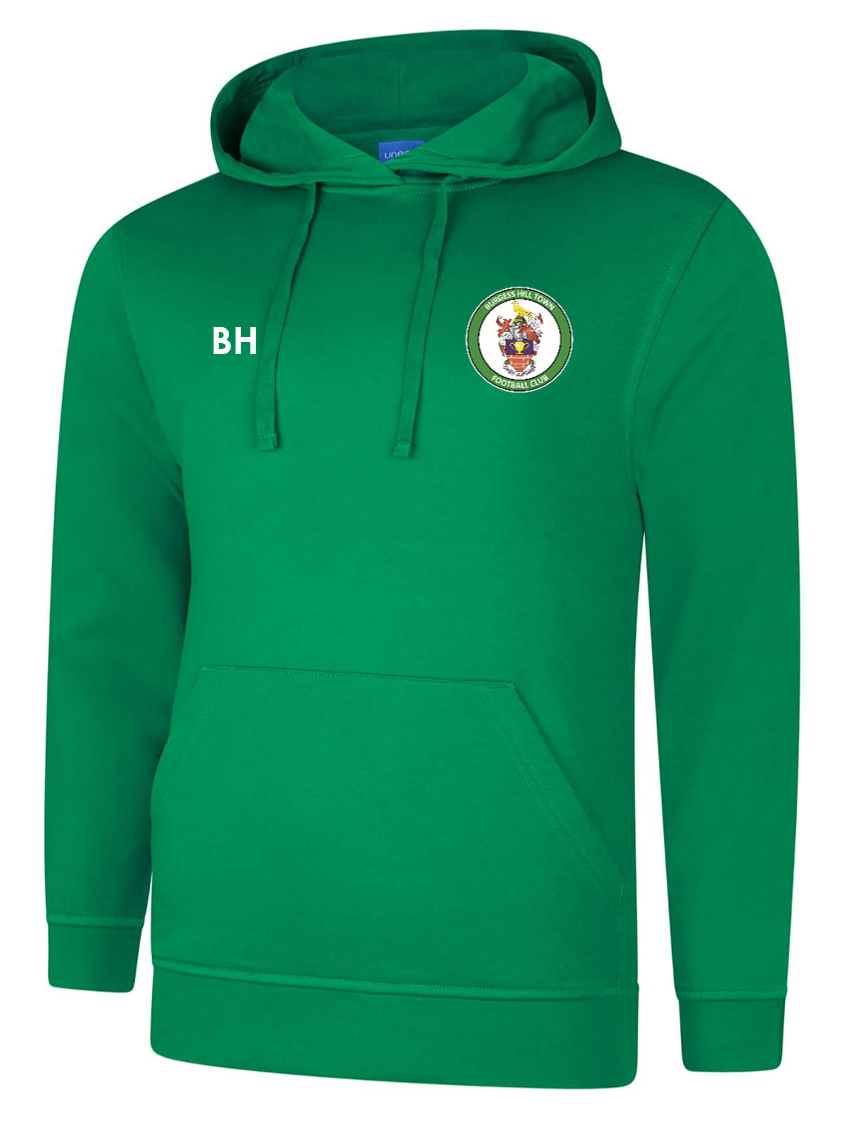 Burgess Hill Town FC Hoody Adults Green (UC)