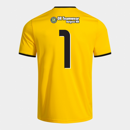 Barnhurst Lane Lions GK Match Shirt Junior Yellow/Black (Premium)