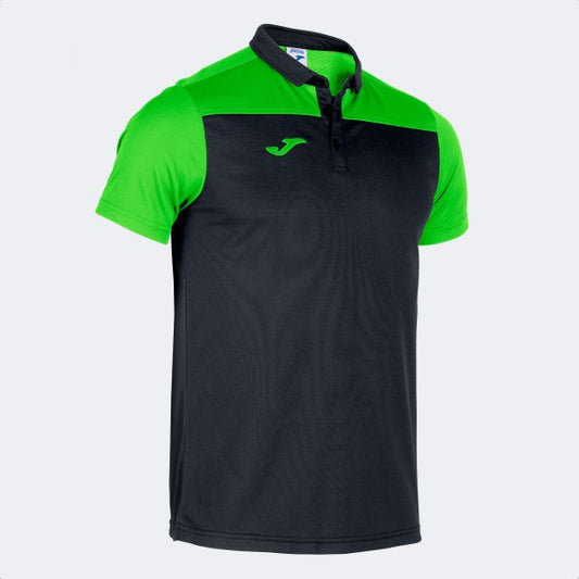 Joma Hobby II Polo Black Green Adult