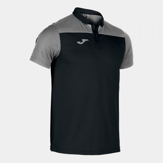 Joma Hobby II Polo Black Grey Junior