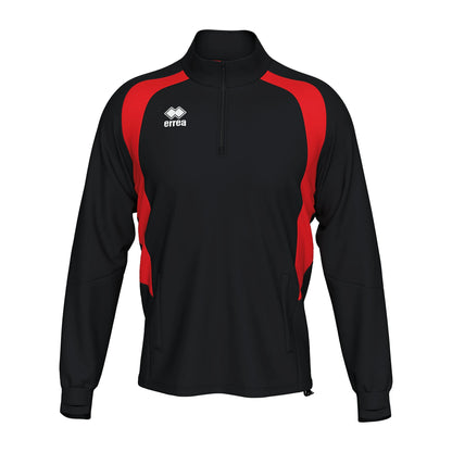 Errea Alfonso 1/4 Zip Black Red Junior