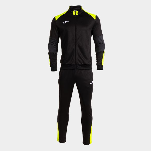 Joma Danubio VI Tracksuit Black Yellow Junior
