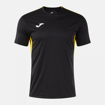 Joma Winner 4 Tee Black Yellow Junior