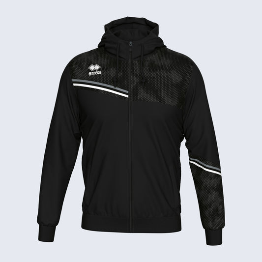 Errea Eber Zip Hoodie Black Junior