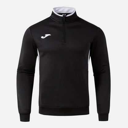 Joma Winner 4 1/4 Zip Black White Adult