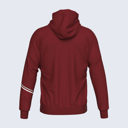 Errea Eber Zip Hoodie Burgundy Junior