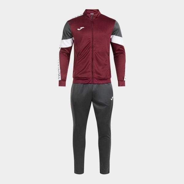 Joma Heroic Tracksuit Burgundy Grey Junior