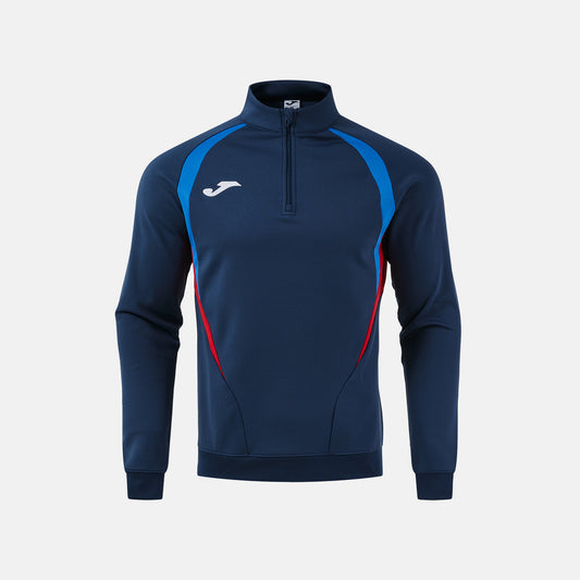 Joma Championship 20 1/4 Zip Navy Red Junior