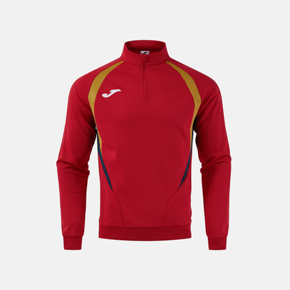 Joma Championship 20 1/4 Zip Red Navy Junior