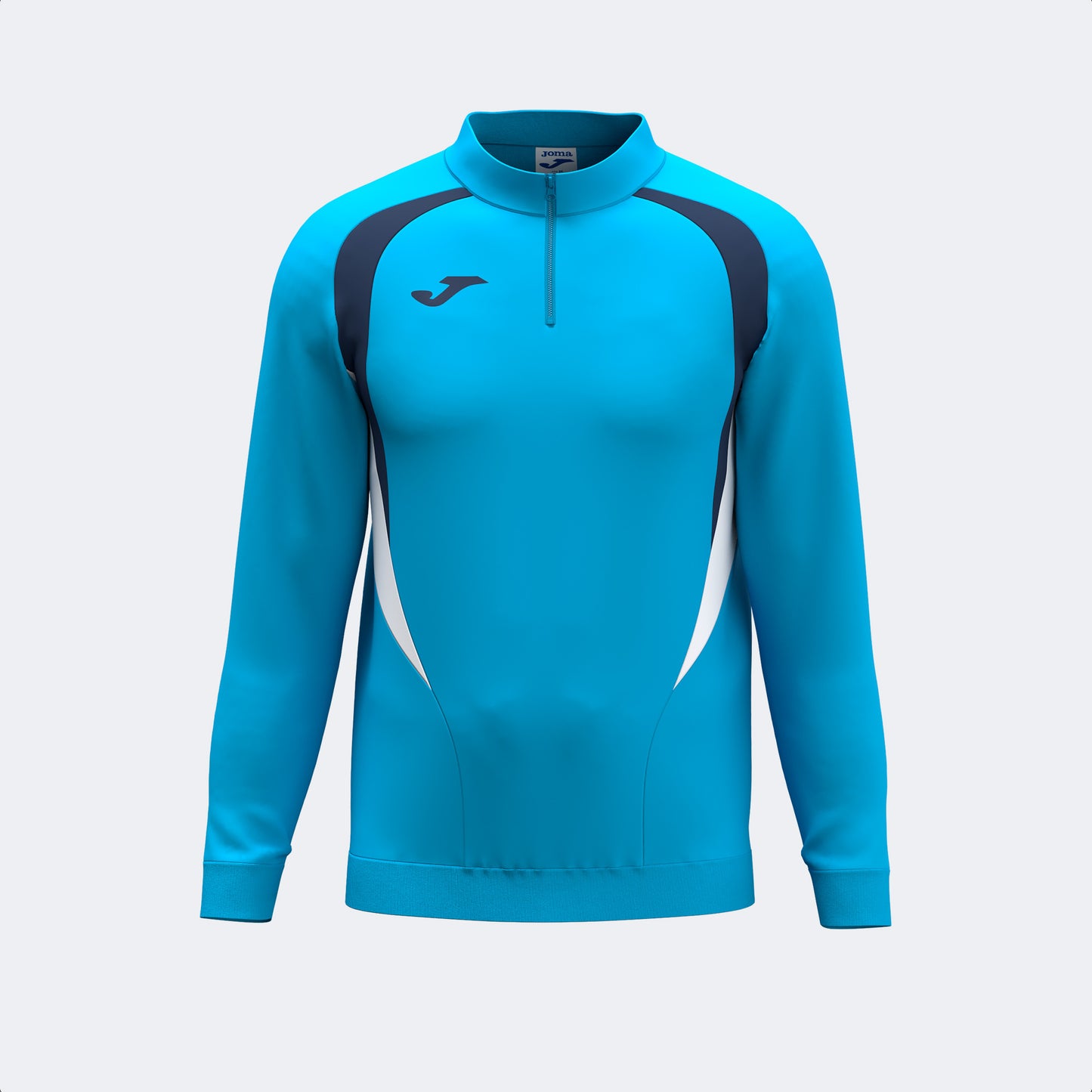 Joma Championship 20 1/4 Zip Sky Blue Navy Adult