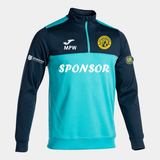Marle Place Wanderers Coaches 1/4 Zip Navy/Turq (Winner)