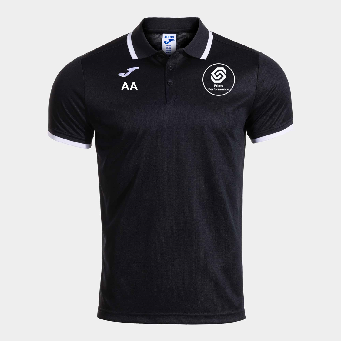 Prime Performance Polo Black/White Adult (Premium)