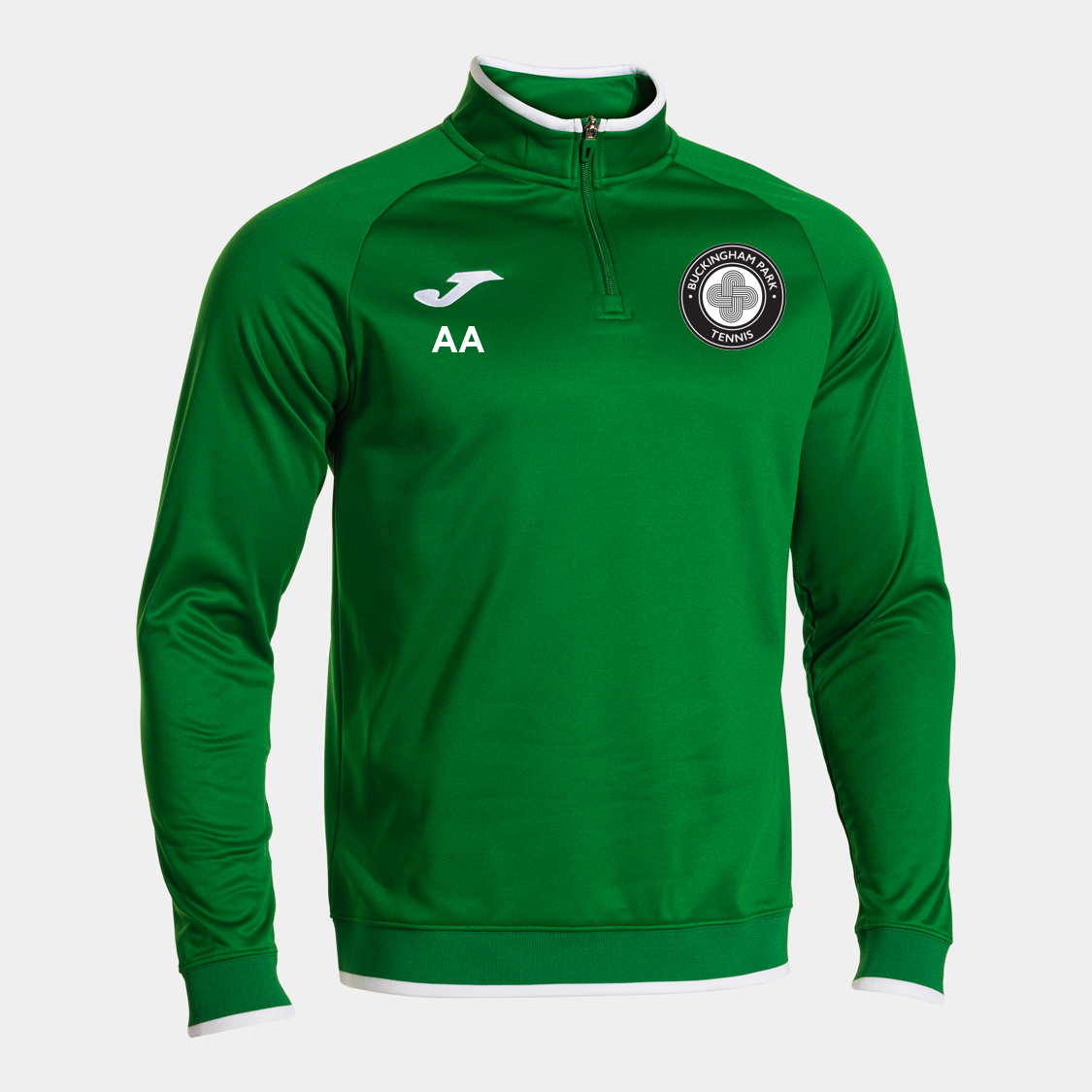 Buckingham Park Tennis 1/4 Zip Junior Green (Premium)