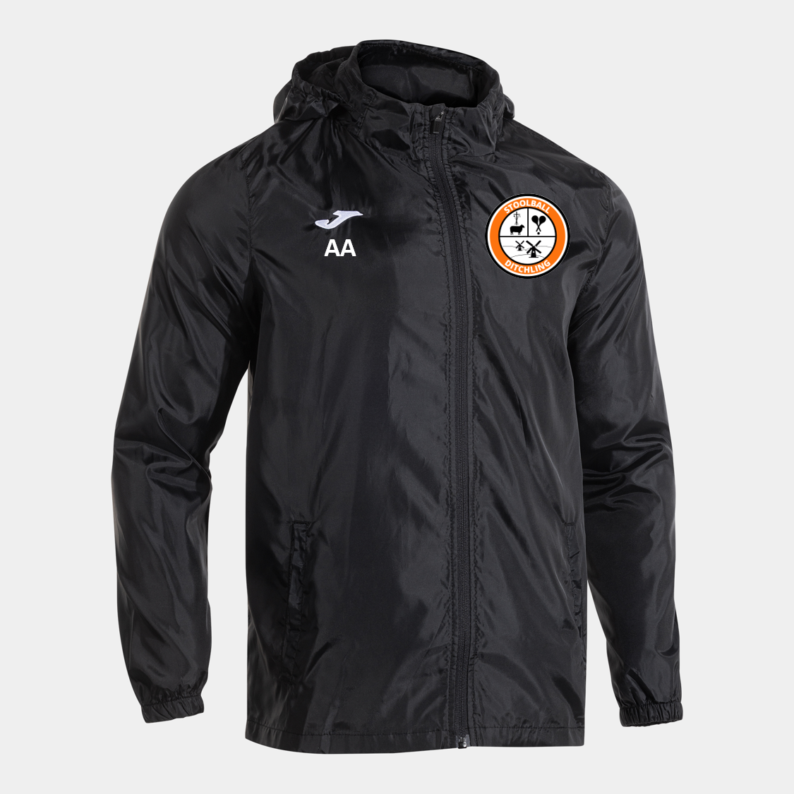 Ditchling Stoolball Shower Jacket Black (Rain)