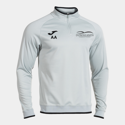 Downlands Community School Sports Leader 1/4 Zip Light Grey/Black Adult (Combi Prem)