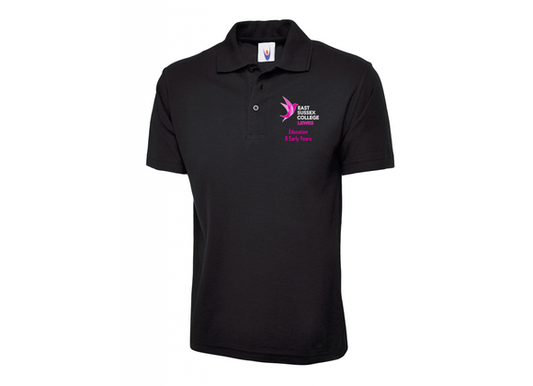 East Sussex College EARLY YEARS Polo Black (UC)