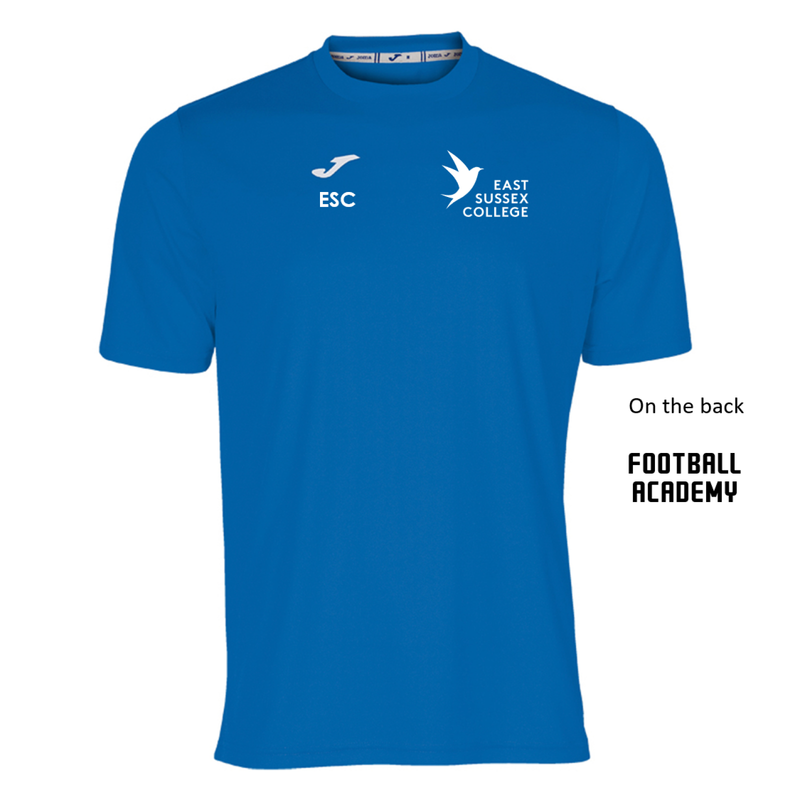 East Sussex College Lewes FOOTBALL Tee Royal (Combi)