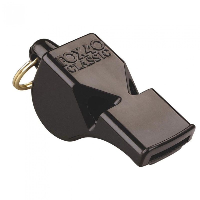 Fox 40 Pearl Classic Black Whistle & Strap
