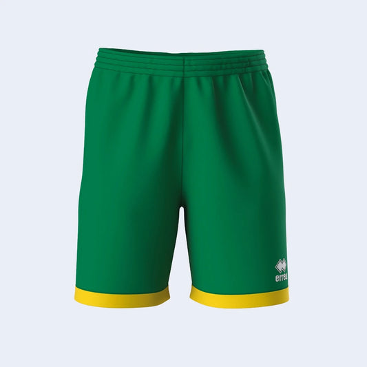 Errea Barney Shorts Green Yellow Adult