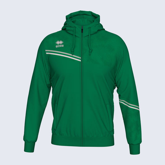 Errea Eber Zip Hoodie Green Junior