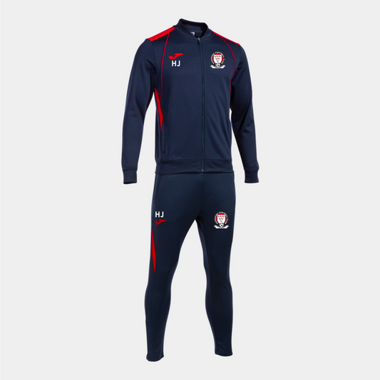 Hassocks Junior FC Coaches Tracksuit Navy/Red Adult (C7)